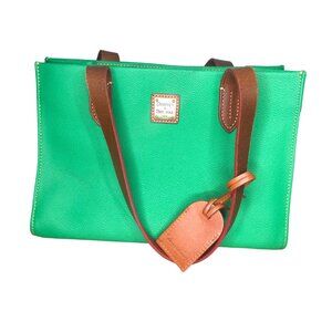 Dooney & Bourke Green Leather Tote Purse